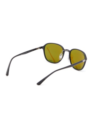 Figure View - Click To Enlarge - RAY-BAN - Polarised Blue Lens Acetate Square Sunglasses