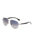 Main View - Click To Enlarge - RAY-BAN - Polarised Blue Lens Aviator Sunglasses