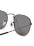 Detail View - Click To Enlarge - RAY-BAN - Frank' Dark Grey Lens Aviator Sunglasses