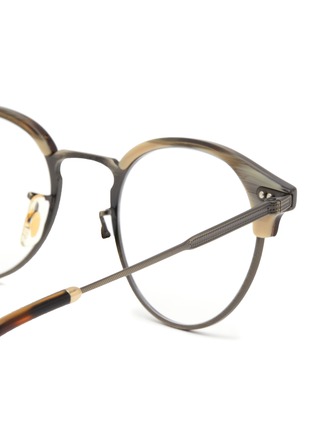 Detail View - Click To Enlarge - OLIVER PEOPLES ACCESSORIES - Reiland' Metal Half FrameRound Optical Glasses