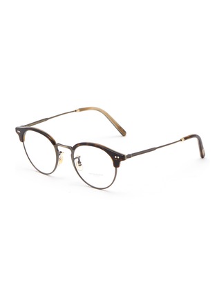 Main View - Click To Enlarge - OLIVER PEOPLES ACCESSORIES - Reiland' Metal Half FrameRound Optical Glasses