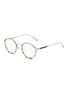 Detail View - Click To Enlarge - OLIVER PEOPLES - x Brunello Cucinelli ‘Artemio' Metal Optical Glasses with Clip-on Lenses