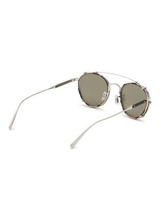 Figure View - Click To Enlarge - OLIVER PEOPLES - x Brunello Cucinelli ‘Artemio' Metal Optical Glasses with Clip-on Lenses