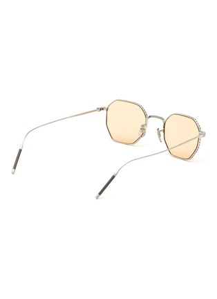 Figure View - Click To Enlarge - OLIVER PEOPLES - TK-5' Geometrical Frame Print Titanium Frame Sunglasses