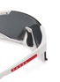 Detail View - Click To Enlarge - PRADA - ‘Linea Rossa' acetate angular frame sunglasses