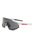 Main View - Click To Enlarge - PRADA - ‘Linea Rossa' acetate angular frame sunglasses