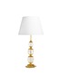 GOOSSENS - 24K Gold Plated Brass Foliage Rock Crystal Stones Table Lamp