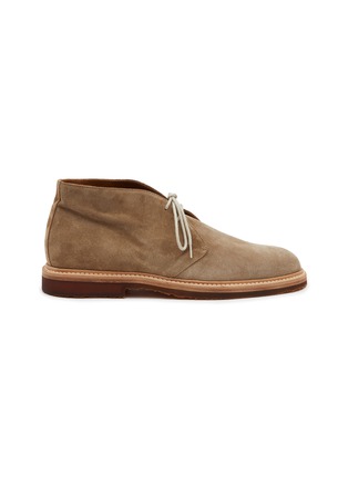 Main View - Click To Enlarge - ANTONIO MAURIZI - Round Toe Suede Chukka Boots
