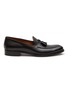 Main View - Click To Enlarge - ANTONIO MAURIZI - Almond Toe Horse Tassel Leather Loafers