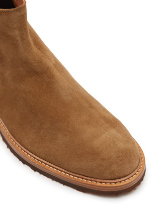 Detail View - Click To Enlarge - ANTONIO MAURIZI - Round Toe Suede Chelsea Boots