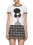 Main View - Click To Enlarge - ALICE & OLIVIA - RYLYN' SHORT RINGER CREW NECK T-SHIRT