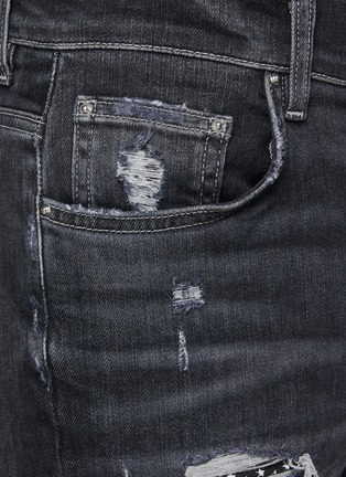  - AMIRI - ‘Thrasher’ Bandana Lined Distress Skinny Denim Jeans