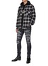 Figure View - Click To Enlarge - AMIRI - ‘Thrasher’ Bandana Lined Distress Skinny Denim Jeans