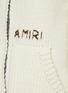  - AMIRI - Front Zip Logo Embroidered Wool Hoodie