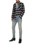 Figure View - Click To Enlarge - AMIRI - STACK LIGHT WASHED WHISKERING SKINNY JEANS