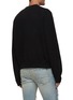 Back View - Click To Enlarge - AMIRI - CUTOUT CONTRAST LOGO CASHMERE SWEATER