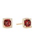 Main View - Click To Enlarge - DAVID YURMAN - Chatelaine' Diamond Garnet 18k Gold Earrings