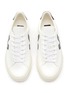 Detail View - Click To Enlarge - VEJA - CAMPO' V LOGO CHROMEFREE LEATHER LOW TOP LACE UP SNEAKERS