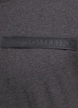  - ALEXANDER MCQUEEN - Logo Tape Cotton Jersey T-Shirt