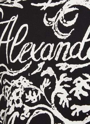  - ALEXANDER MCQUEEN - Logo Skeleton Print Oversized Cotton Jersey T-Shirt