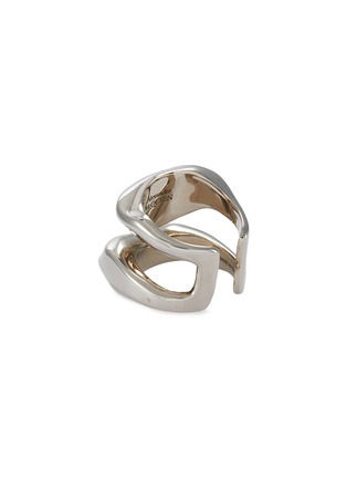 Detail View - Click To Enlarge - ALEXANDER MCQUEEN - Brass Sculptual Cut Out Ring