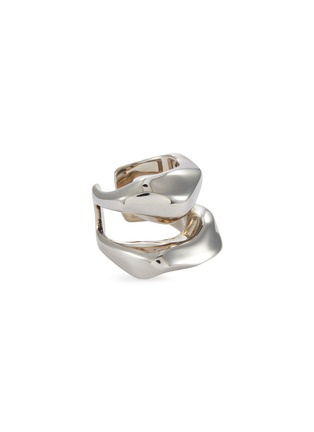 Main View - Click To Enlarge - ALEXANDER MCQUEEN - Brass Sculptual Cut Out Ring