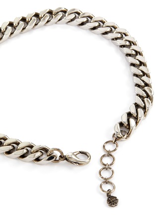 Detail View - Click To Enlarge - ALEXANDER MCQUEEN - Brass Chunky Flat Chain Choker