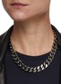 Figure View - Click To Enlarge - ALEXANDER MCQUEEN - Brass Chunky Flat Chain Choker