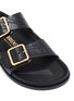 Detail View - Click To Enlarge - BIRKENSTOCK 1774 - Arizona' Double Buckle Band Croc-embossed Leather Sandals