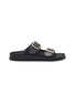 Main View - Click To Enlarge - BIRKENSTOCK 1774 - Arizona' Double Buckle Band Croc-embossed Leather Sandals