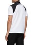 Back View - Click To Enlarge - ALEXANDER MCQUEEN - Contrast Panel Harness Detail Cotton Polo Shirt