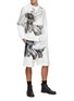 Figure View - Click To Enlarge - ALEXANDER MCQUEEN - Flower Print Baggy Shorts