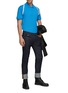 Figure View - Click To Enlarge - ALEXANDER MCQUEEN - Logo Tape Harness Cotton Polo Shirt