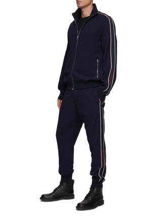 Figure View - Click To Enlarge - ALEXANDER MCQUEEN - Branded Side Stripe Jogger Pants