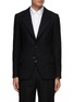 Main View - Click To Enlarge - ALEXANDER MCQUEEN - Back Lacing Cashmere Wool Blend Single Breasted Blazer