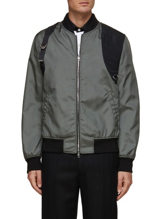 Main View - Click To Enlarge - ALEXANDER MCQUEEN - Harnessed Bomber Jacket