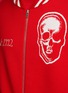 - ALEXANDER MCQUEEN - Back Graffiti Skull Jacquard Knitted Varsity Bomber Jacket