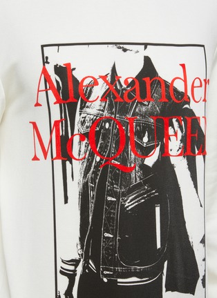  - ALEXANDER MCQUEEN - Atelier Print Wool Blend Sweatshirt