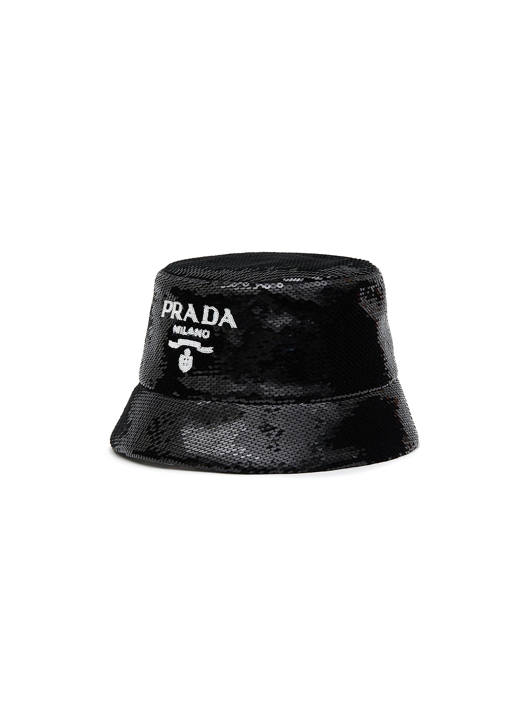 PRADA | Logo Sequin Bucket Hat | Women | Lane Crawford