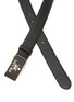 Detail View - Click To Enlarge - PRADA - Logo Appliqued Buckle Saffiano Leather Belt