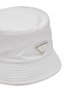 Detail View - Click To Enlarge - PRADA - ENAMELED METAL TRIANGLE LOGO RE-NYLON BUCKET HAT