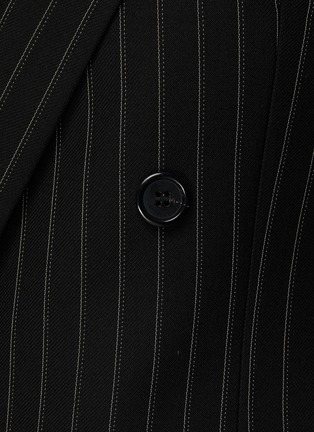  - SAINT LAURENT - Pinstriped Long Double-Breasted Blazer