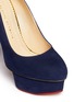 Detail View - Click To Enlarge - CHARLOTTE OLYMPIA - 'Dolly' suede platform pumps