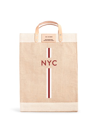 Main View - Click To Enlarge - LANE CRAWFORD X APOLIS - x Lane Crawford 'NYC' Monogram Jute Market Bag