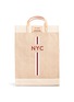 Main View - Click To Enlarge - LANE CRAWFORD X APOLIS - x Lane Crawford 'NYC' Monogram Jute Market Bag
