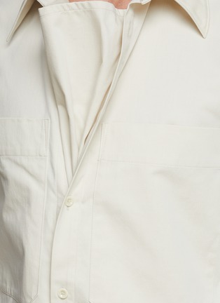  - LEMAIRE - Enlarged Chest Pocket Neck Gusset Cotton Shirt