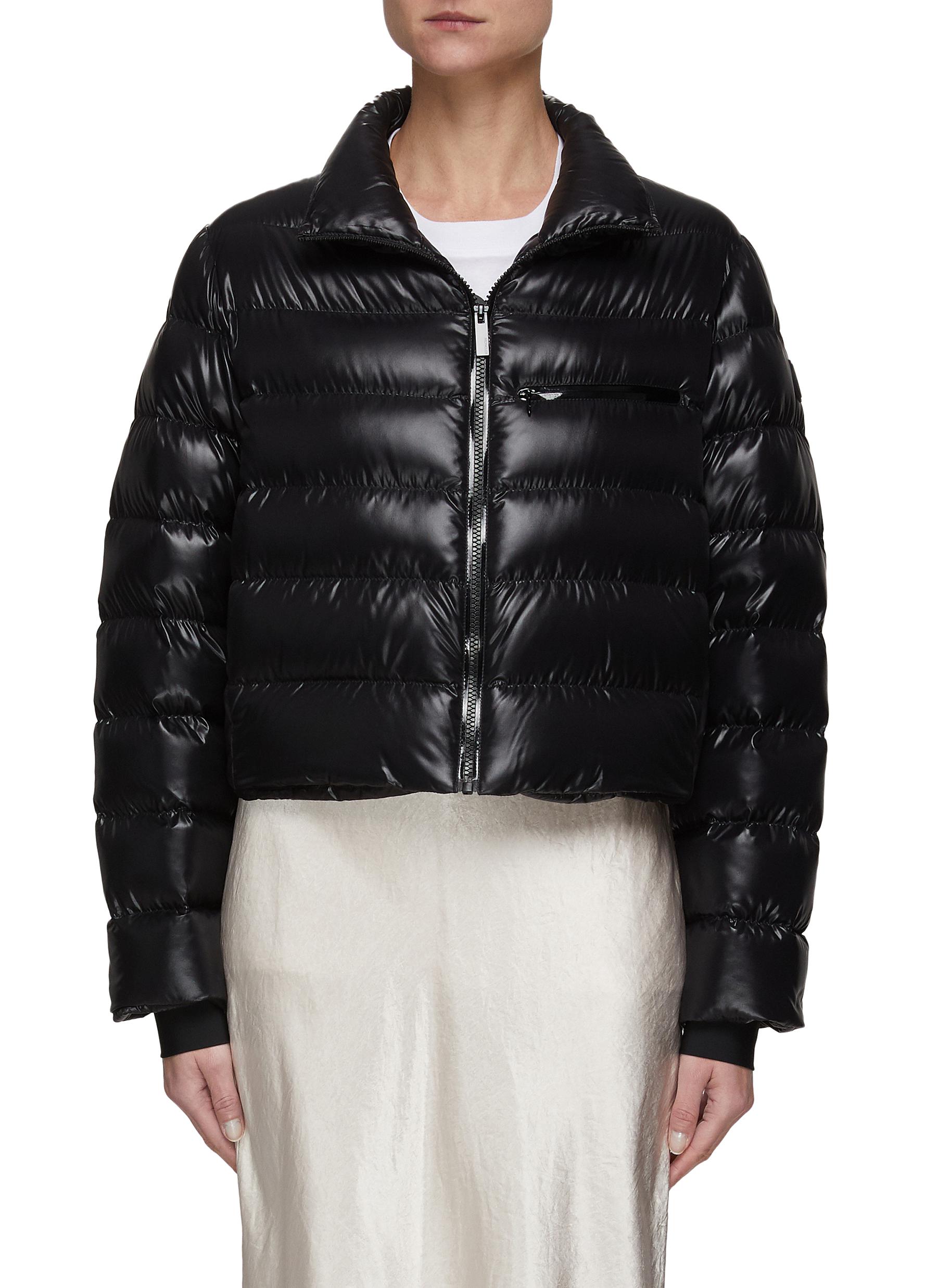 cropped down jacket womens