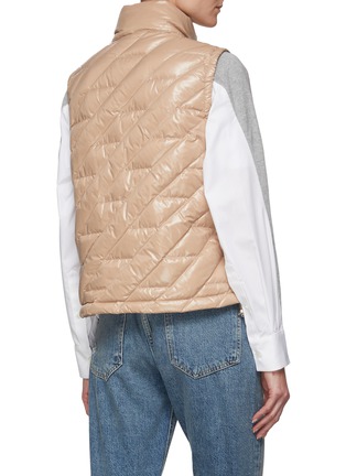Back View - Click To Enlarge - MONCLER - SLEEVELESS LECROISIC PUFFER VEST