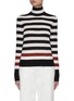 Main View - Click To Enlarge - MONCLER - LONG SLEEVES ROLL NECK STRIPED PULLOVER