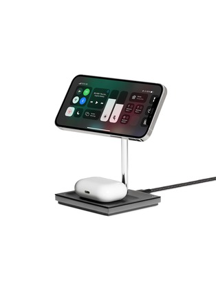 Detail View - Click To Enlarge - NATIVE UNION - Snap 2-in-1 Magnetic Wireless Charger – Black